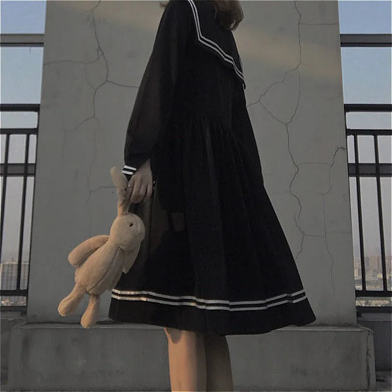 Japanese Loose Bow Dress