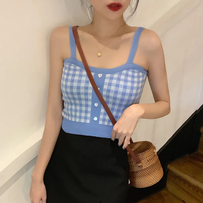Plaid Crop Top
