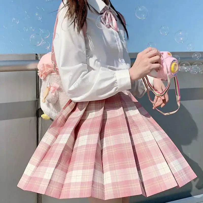 Harajuku Plaid Pleated Skirt