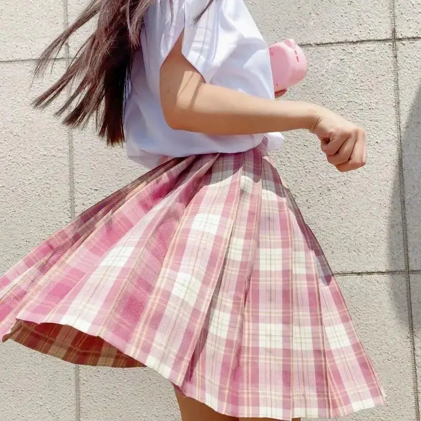 Harajuku Plaid Pleated Skirt