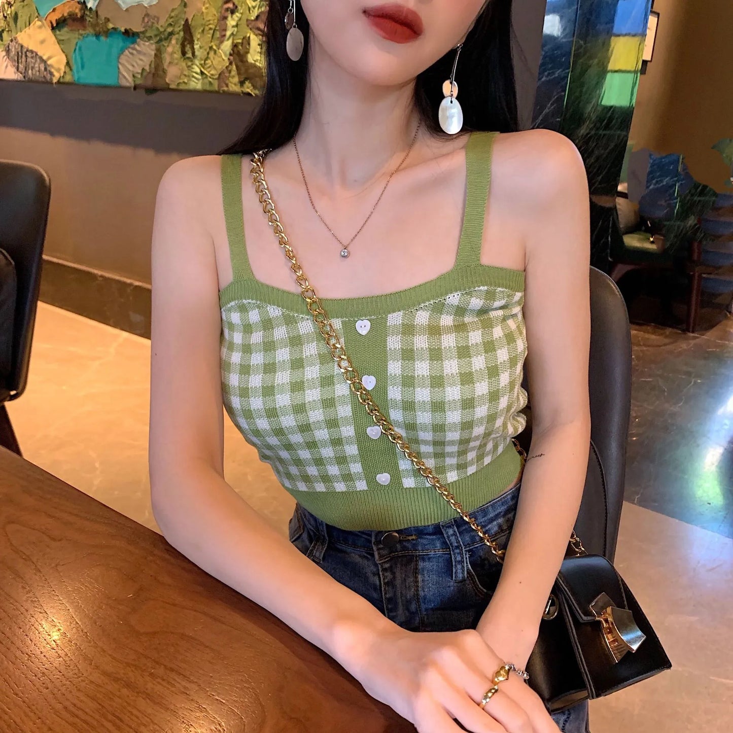 Plaid Crop Top