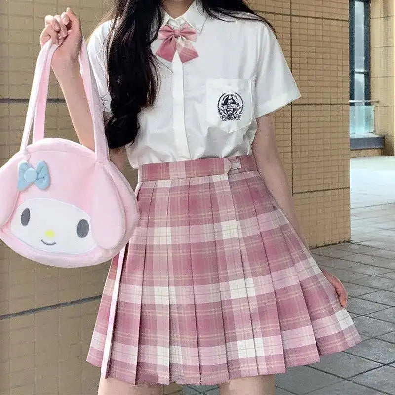 Harajuku Plaid Pleated Skirt