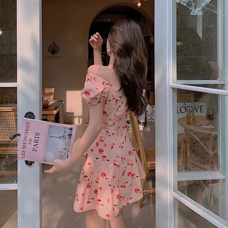 Peach Minidress