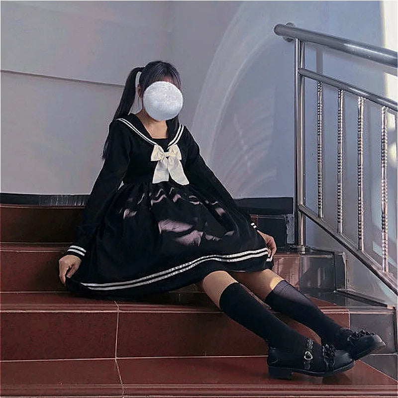 Japanese Loose Bow Dress