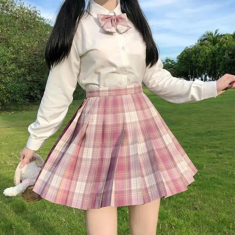 Harajuku Plaid Pleated Skirt