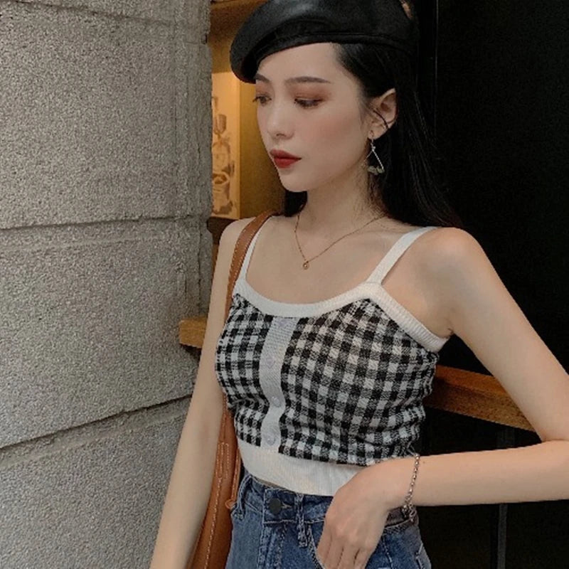 Plaid Crop Top