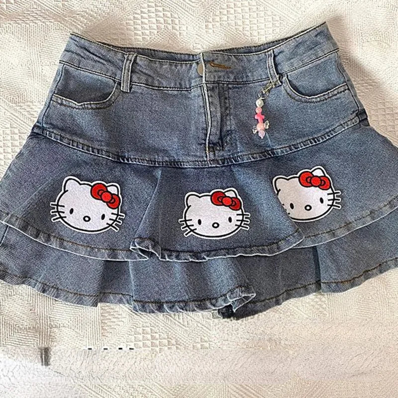 Hello Kitty Denim Miniskirt