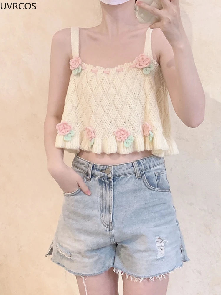 Knitted Sakura Tank Top