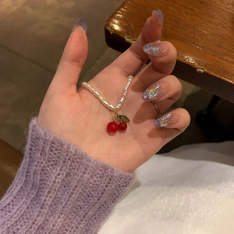 Red Cherry Necklace