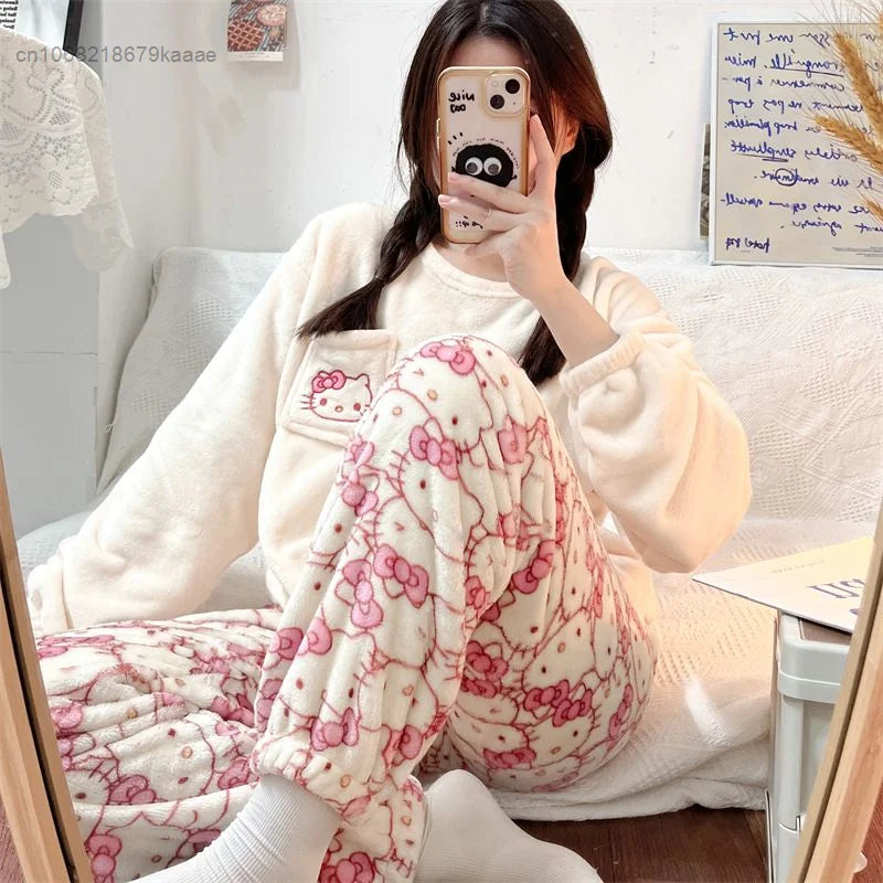 Hello Kitty Plush Pajamas