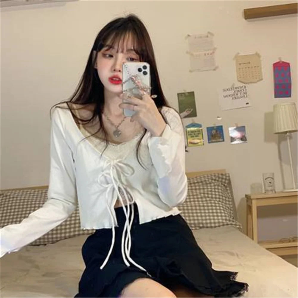 Front Tie Long Sleeve