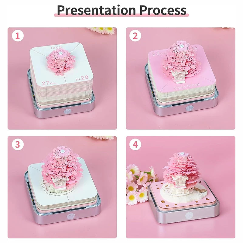 Cherry Blossom 3D Calendar