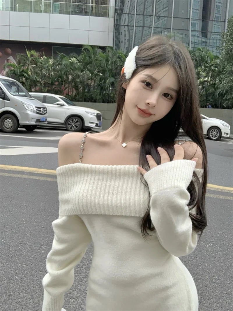Jewel Sleeve Knit Dress