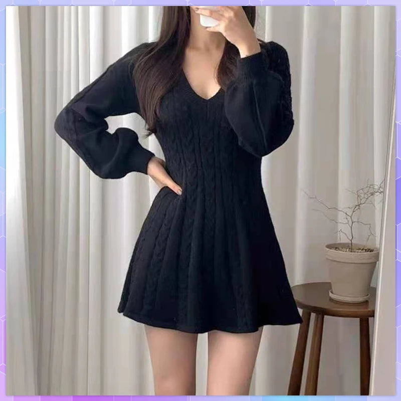 Knitted A-Line Dress