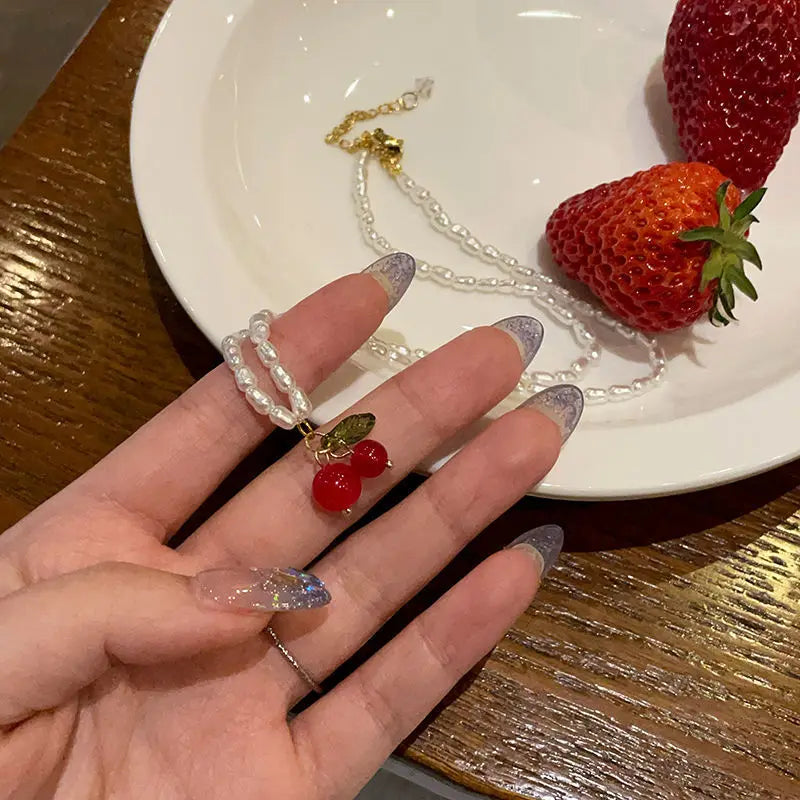 Red Cherry Necklace