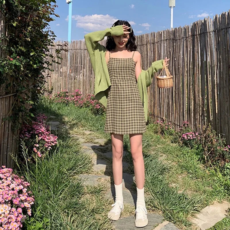 Vintage Plaid Dress
