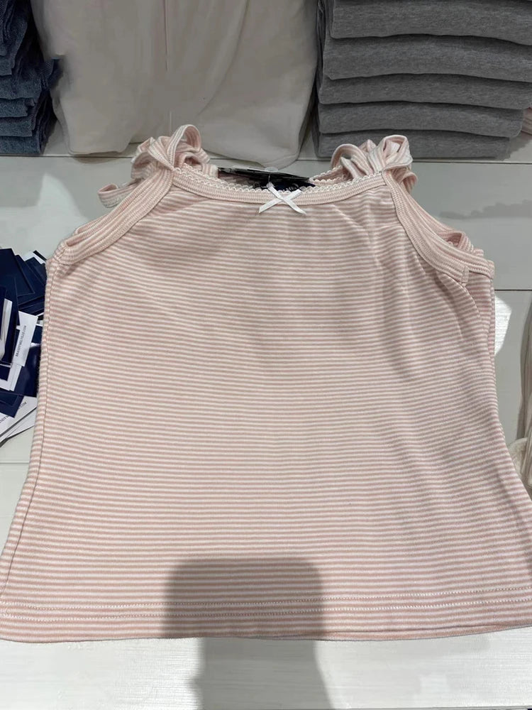Pink Striped Tank