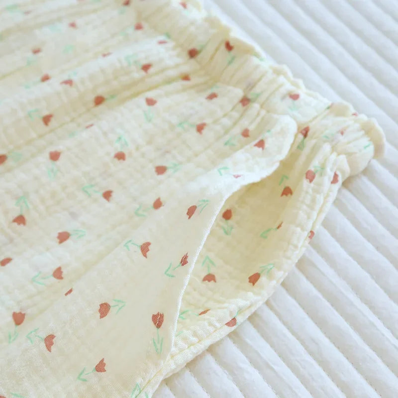 Cotton Flower Pants
