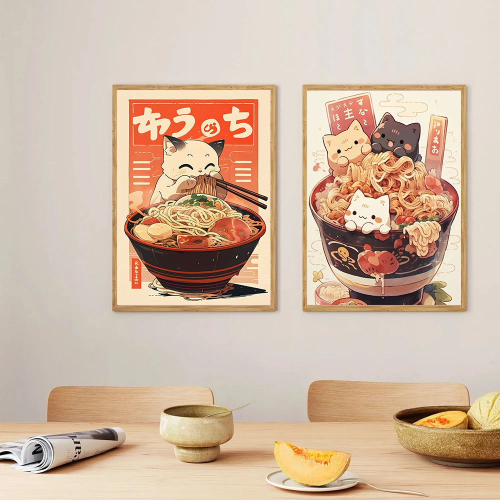 Kitty Ramen Posters