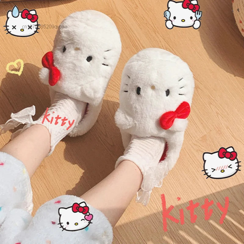 Hello Kitty Plush Slippers