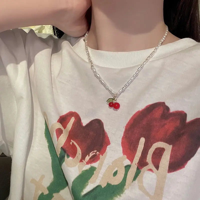 Red Cherry Necklace