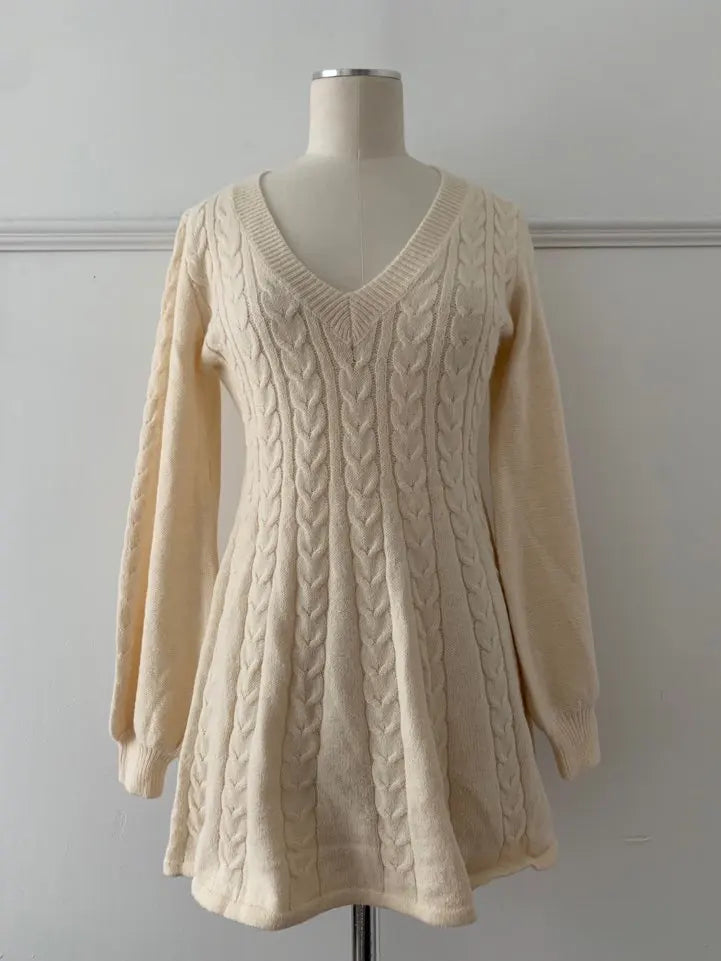Knitted A-Line Dress