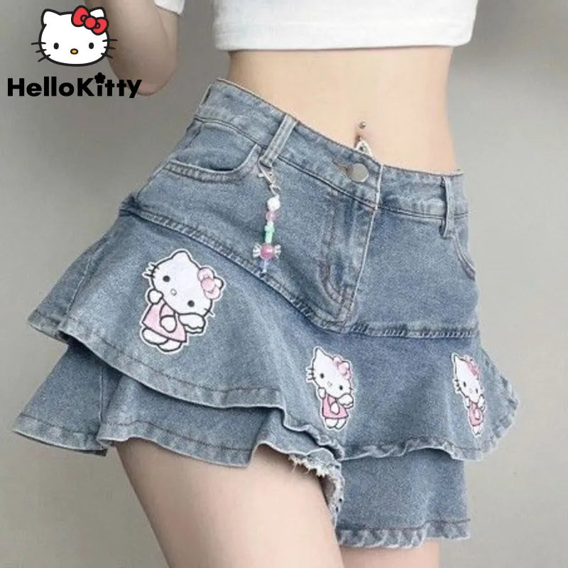 Hello Kitty Denim Miniskirt