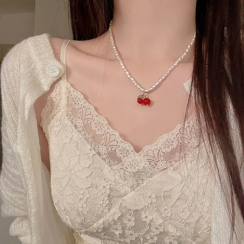 Red Cherry Necklace