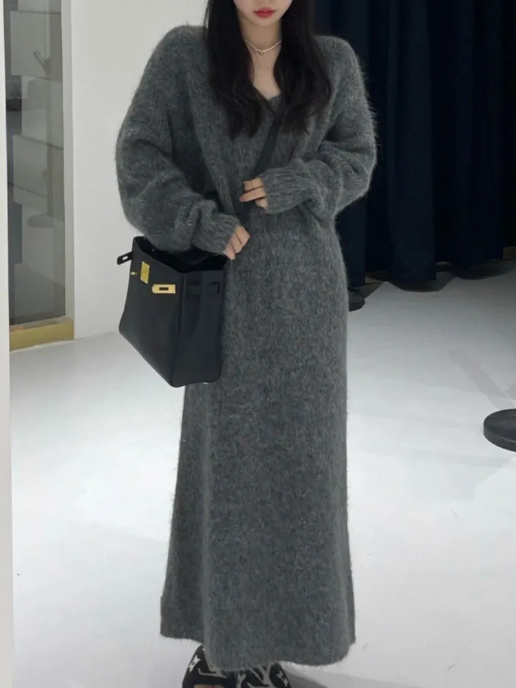 Full-Length Sweater Dress