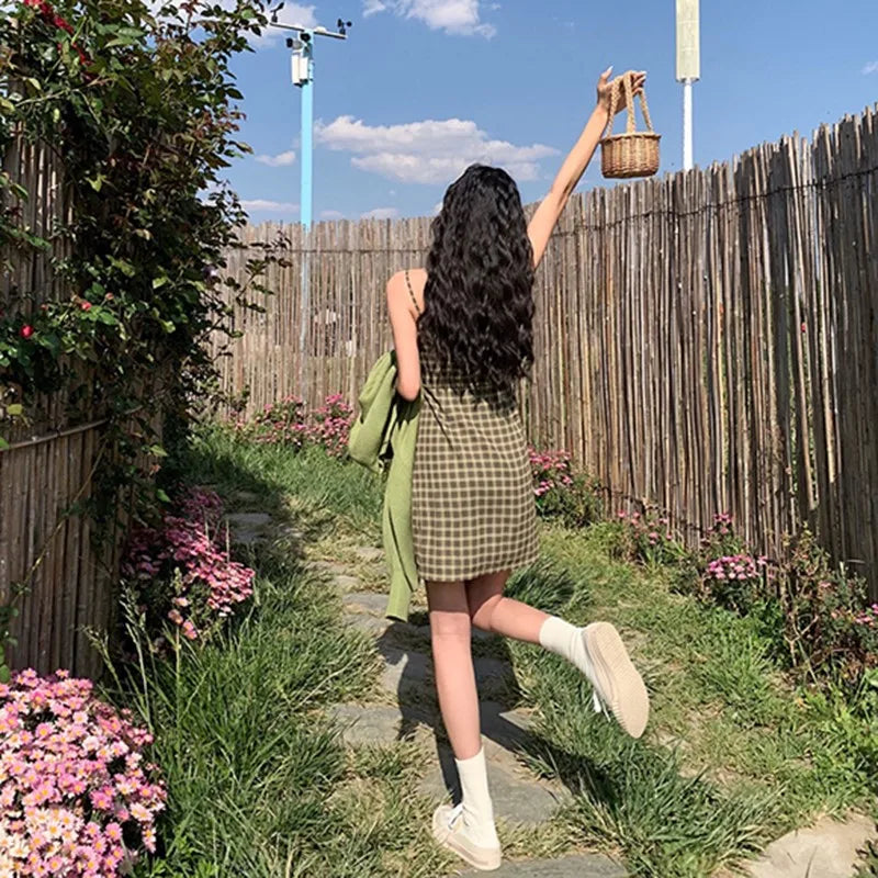 Vintage Plaid Dress