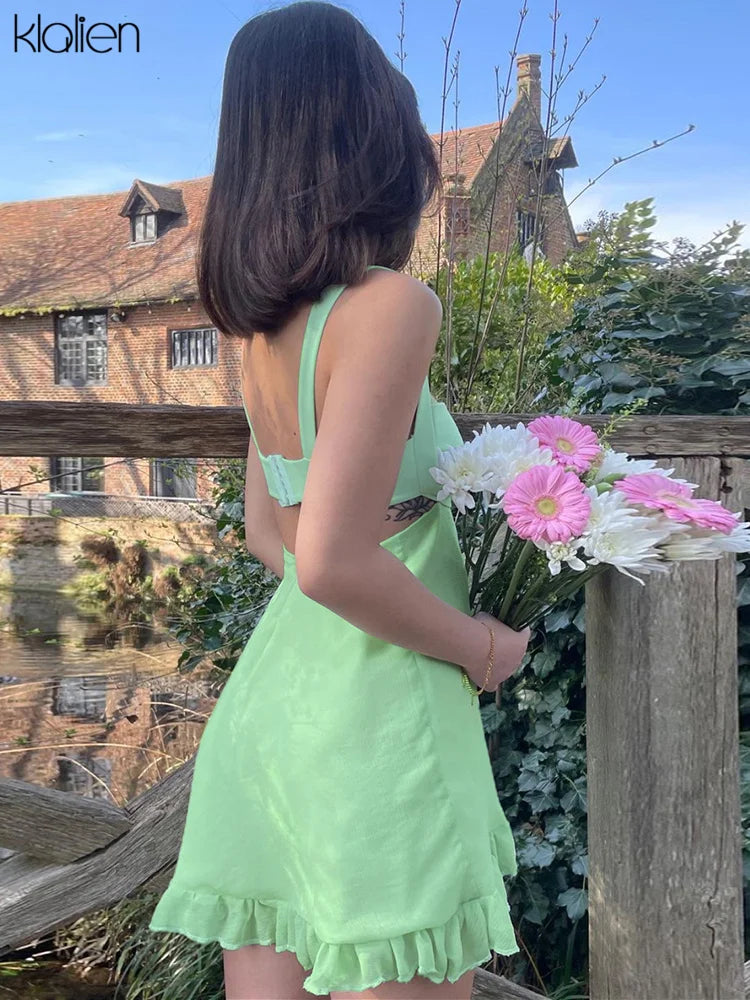 Spring Green Dress