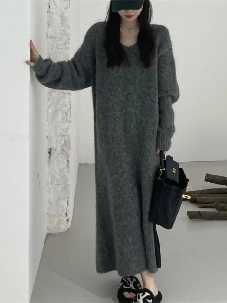 Full-Length Sweater Dress