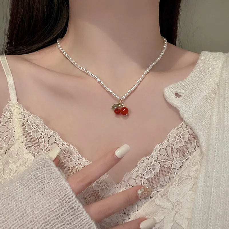Red Cherry Necklace
