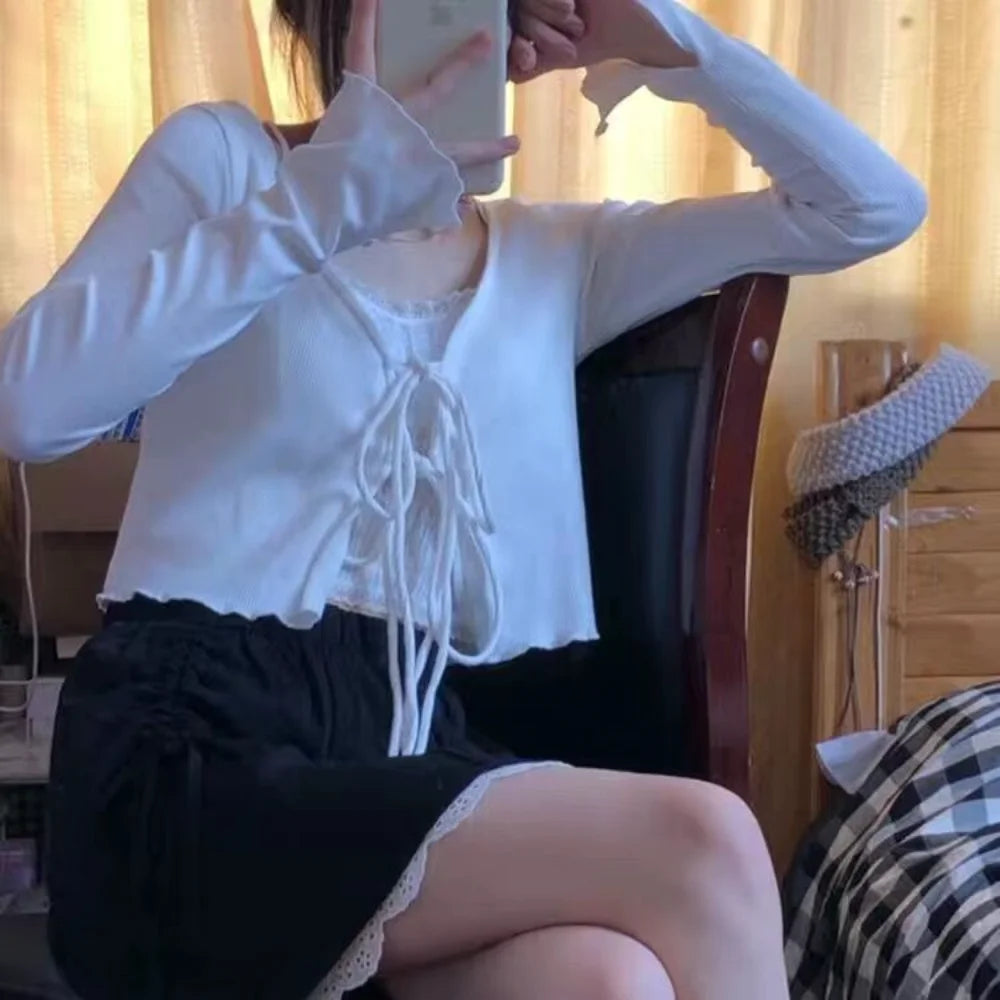 Front Tie Long Sleeve