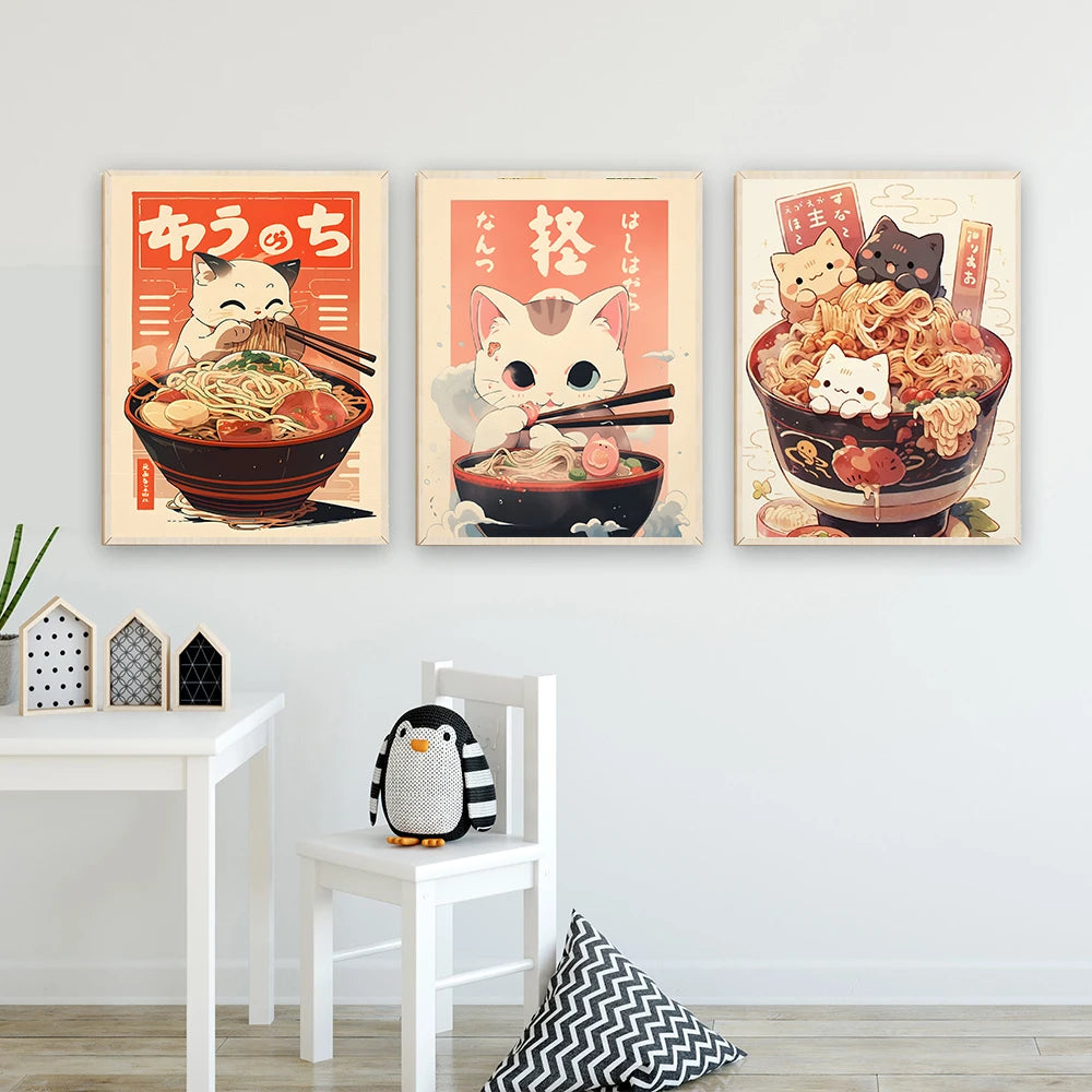 Kitty Ramen Posters