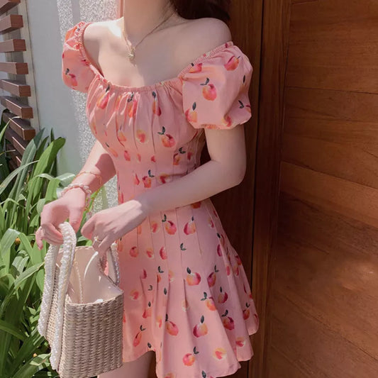 Peach Minidress