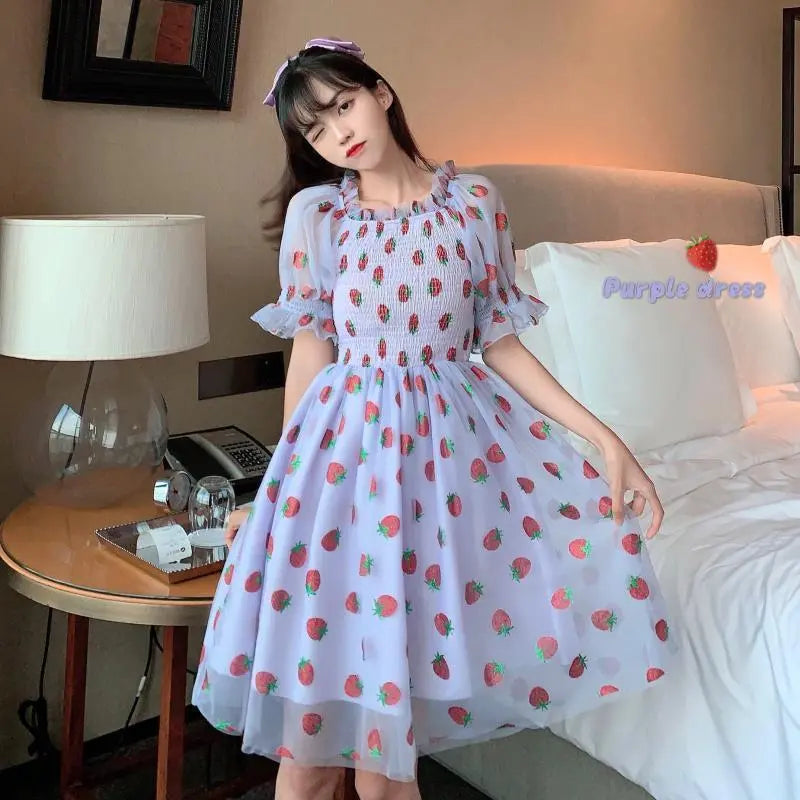 Strawberry Short Dress