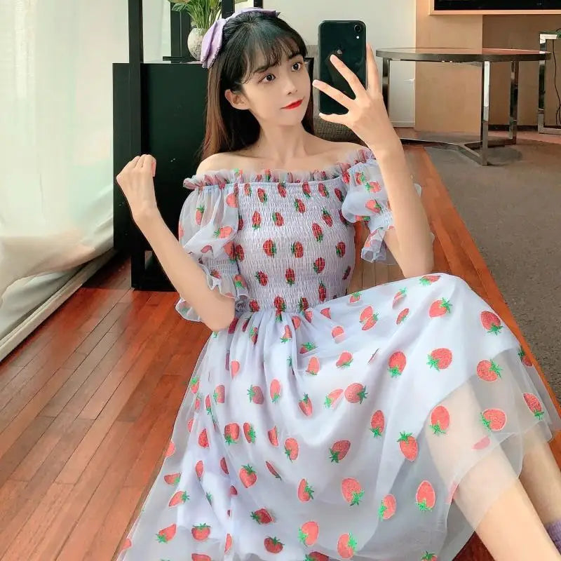 Strawberry Short Dress