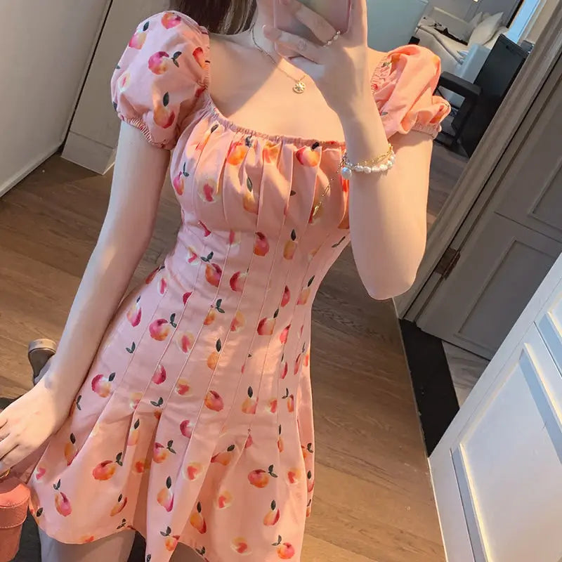 Peach Minidress