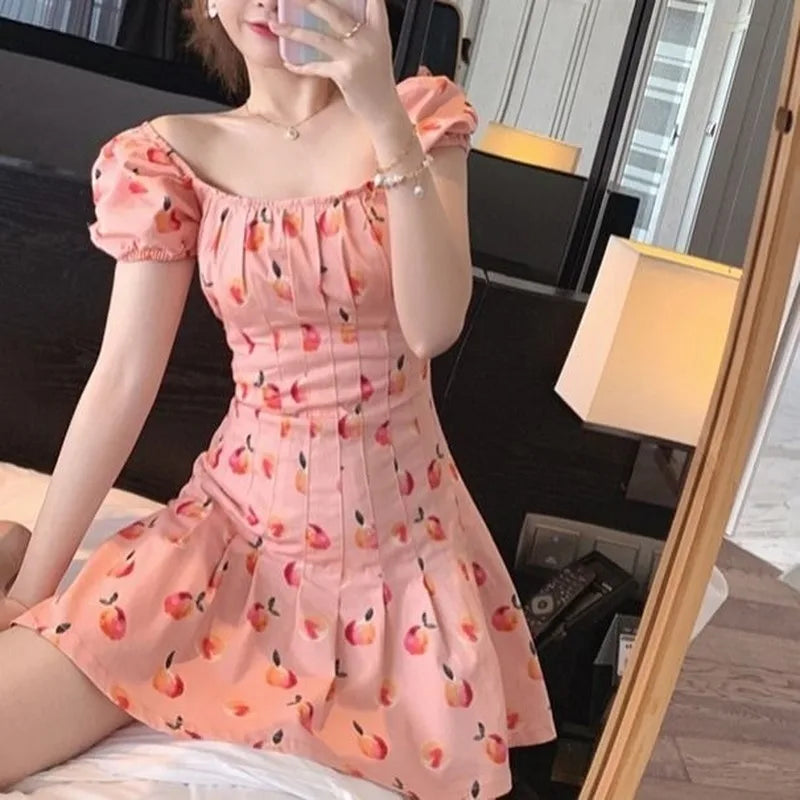 Peach Minidress