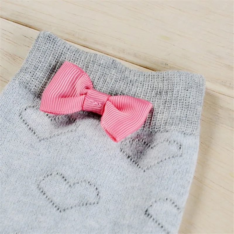 Pink Bow Knee Socks