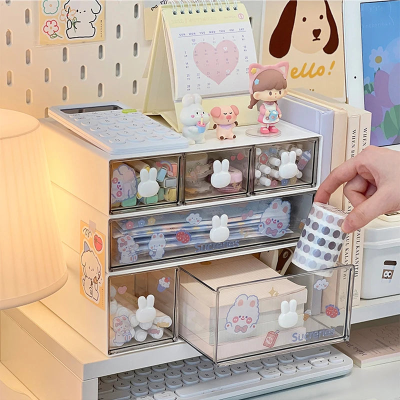 Stackable Bunny Desk Organizer