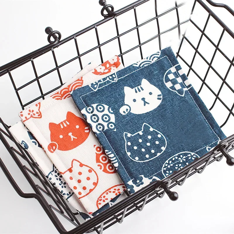 Korean Cloth Kitty Coasters