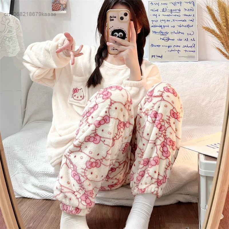 Hello Kitty Plush Pajamas