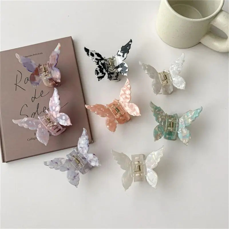 Patterned Butterfly Clips