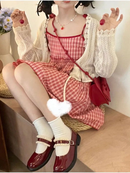 Sweet Plaid Dress