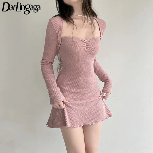 Korean Ribbed Minidress