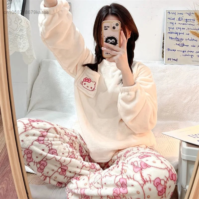 Hello Kitty Plush Pajamas